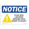 Signmission OSHA Notice Sign, 7" Height, Aluminum, Fuse Box Located Behind This Sign With Symbol, Landscape OS-NS-A-710-L-12973 - alternate 1